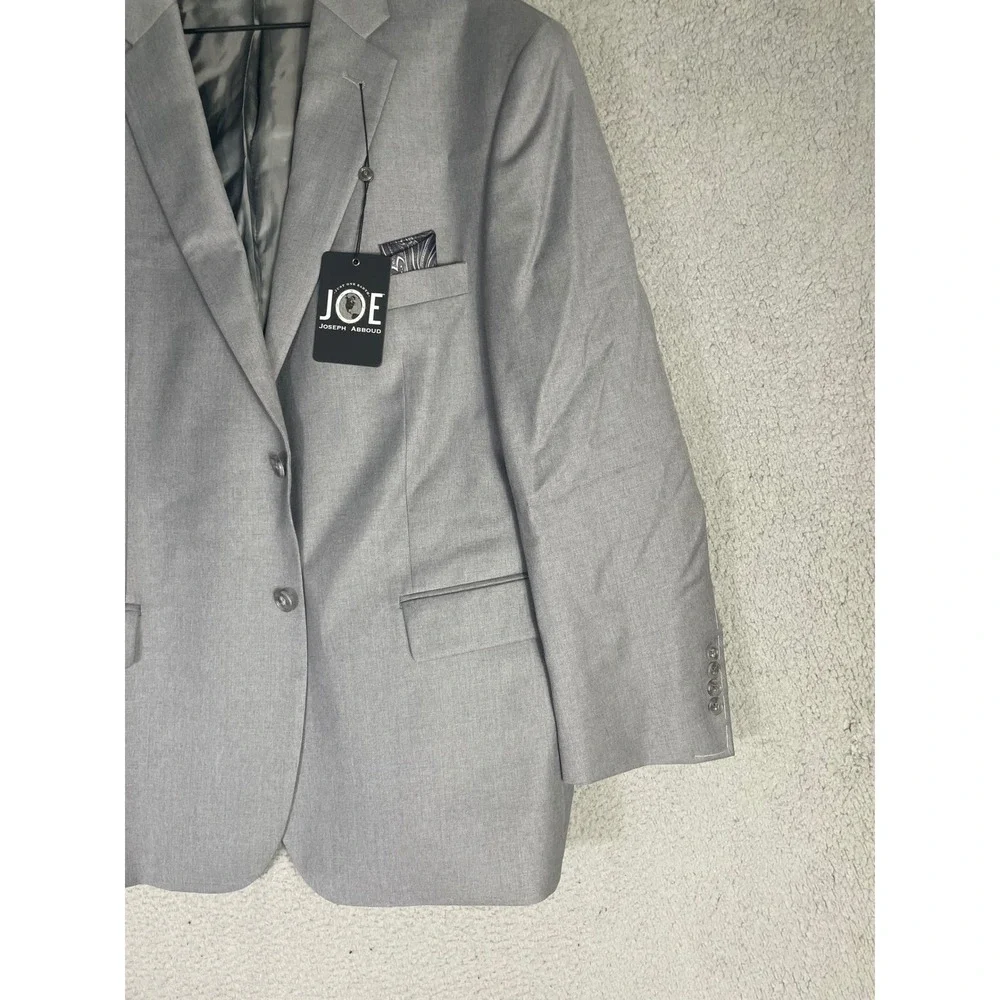 Joseph Abboud Joe Mens Light Gray Sport Coat Blazer NWT Two Button Jacket S 46